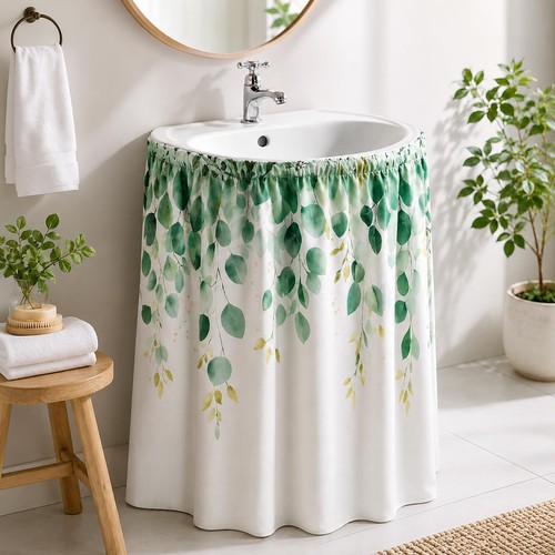 Fabric sink skirt - fabric,